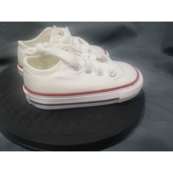Converse Toddler C/T All Star EVA Ox Sneakers White Red Size 4 NEW NO BOX! - Picture 4 of 9